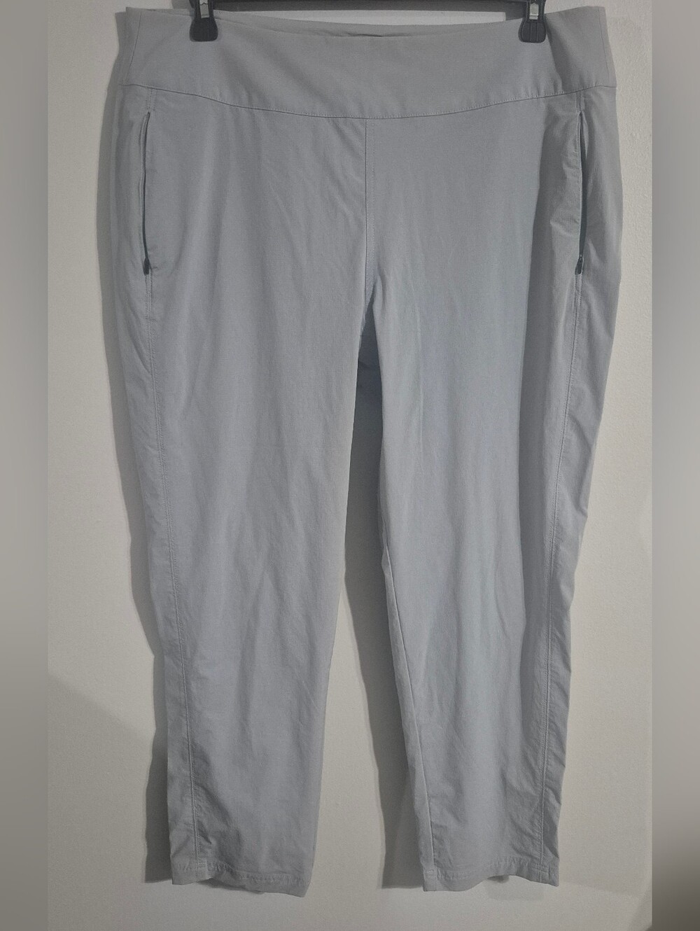 ORVIS Womens Light Gray Active Zip-Pocket Pants